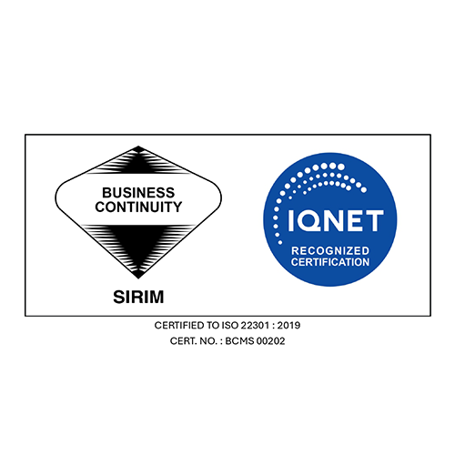 CERTIFIED TO ISO 22301 : 2019 CERT. NO. : BCMS 00202