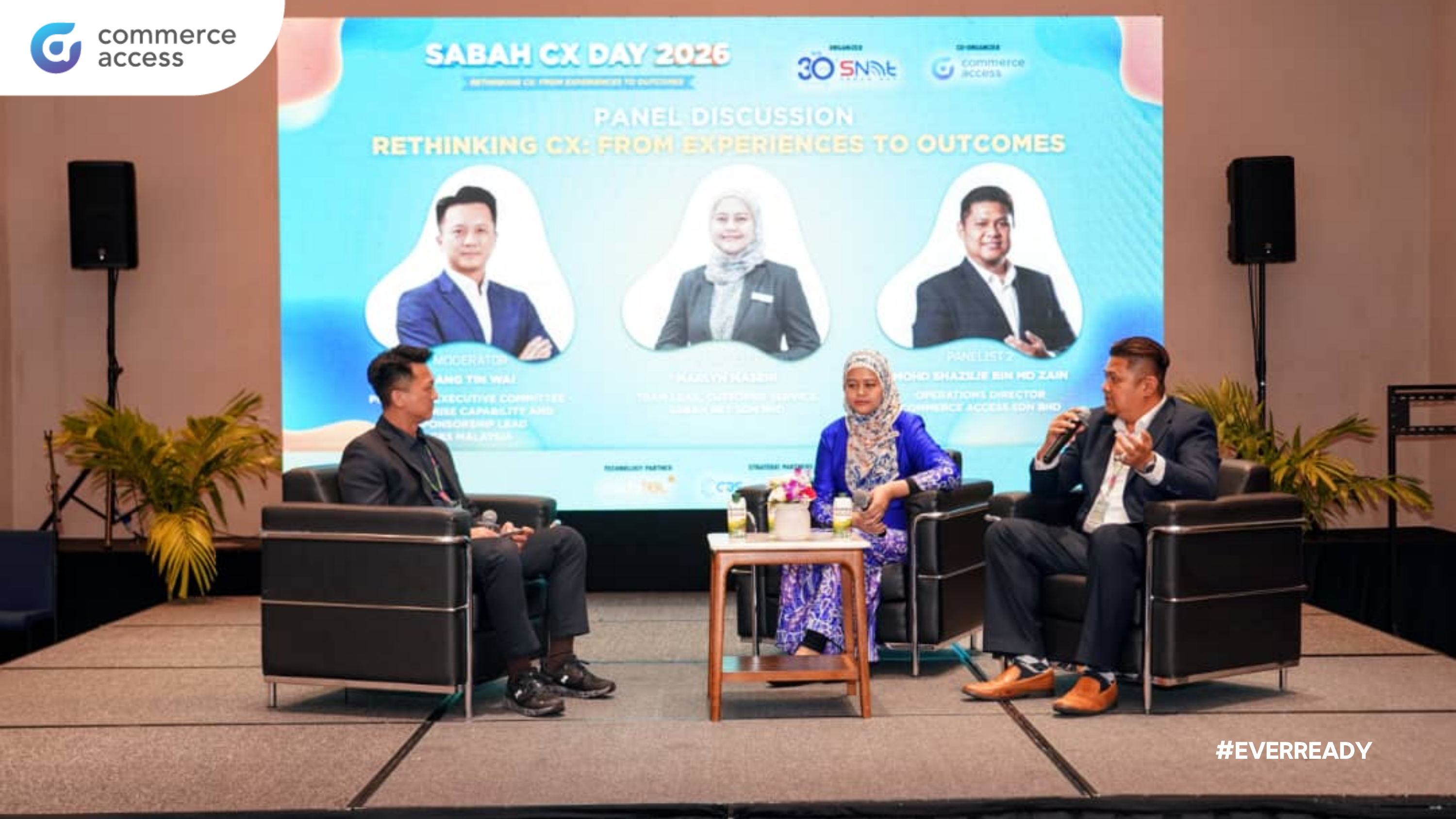 CASB panel discussion at Sabah CX Day 2026 on customer experience and human-led service delivery